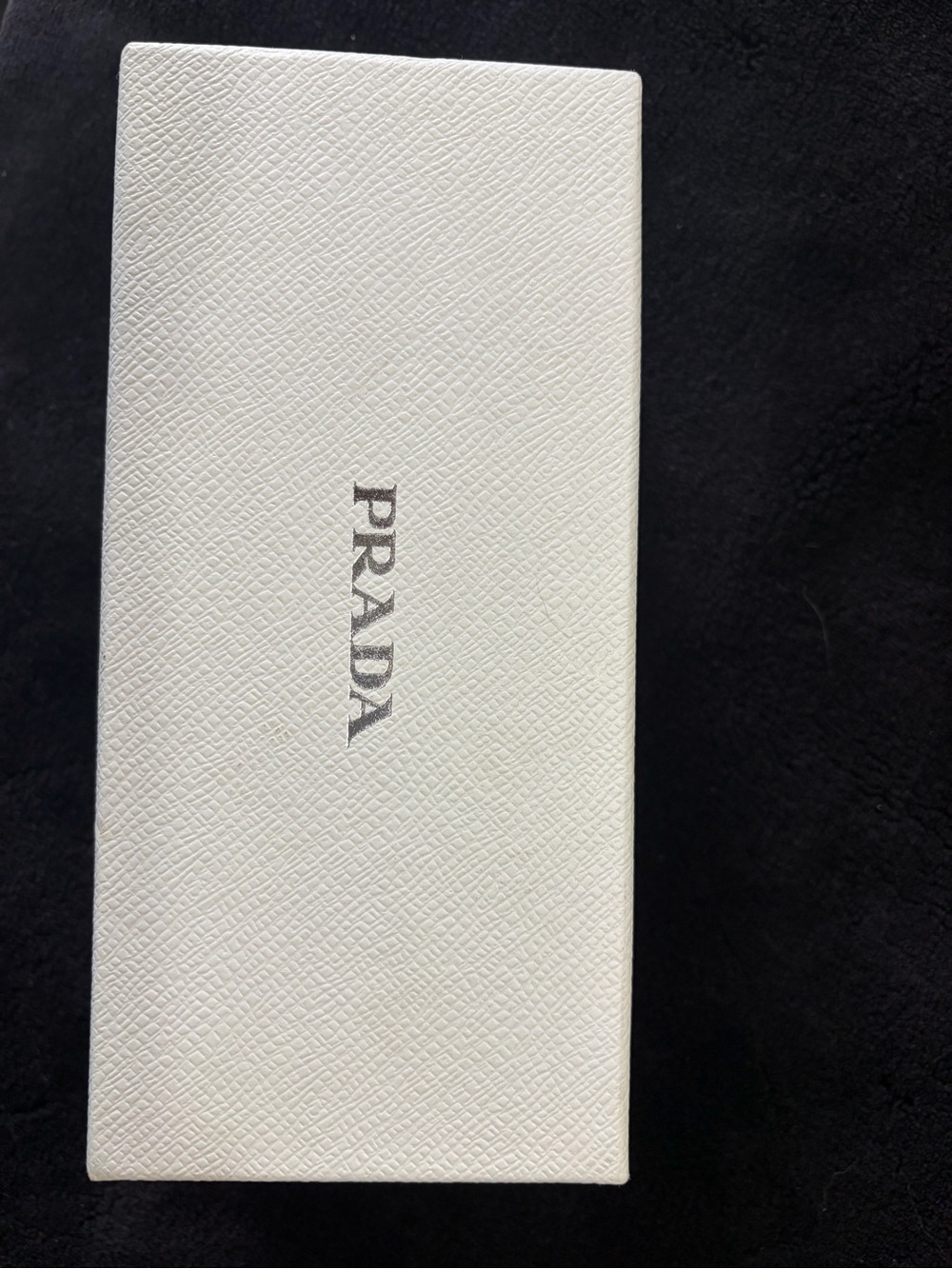 PRADA White Textured Sunglasses Accessory Box
